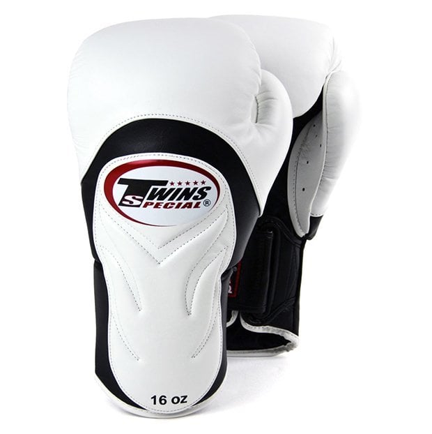 Twins Boks Eldiveni - BGVL6 Twins White-Black Deluxe Sparring Gloves
