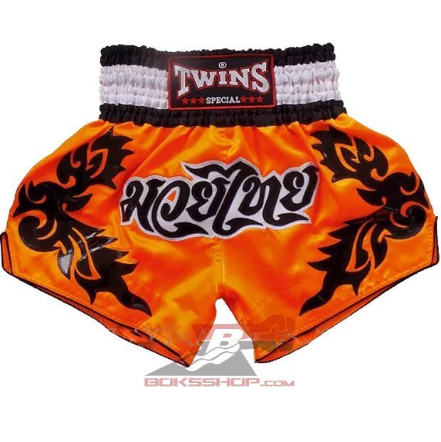 Twins Muay Thai Şort - Turuncu Large (L)