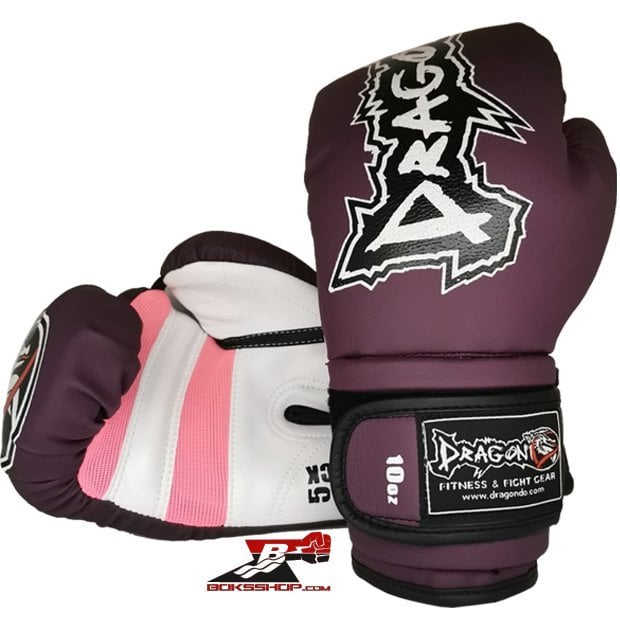 Dragon Attack Boks Eldiveni - Mor 10 oz