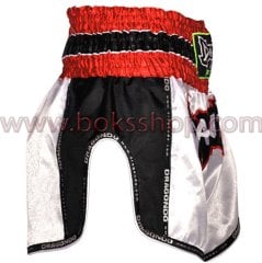 Retro Muay Thai Şort - Beyaz Large (L)