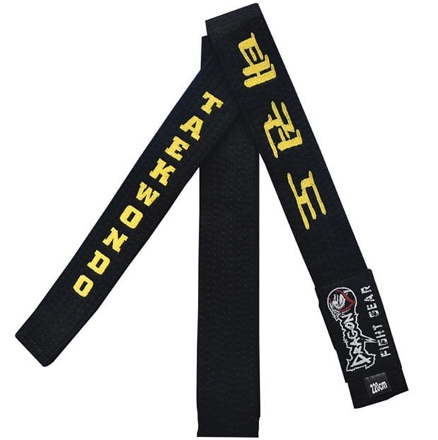Taekwondo Nakışlı Siyah Kuşak