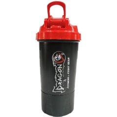 Dragon Hazneli Shaker Sporcu Matarası Siyah