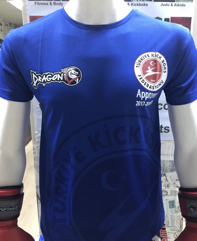 Kick Boks Tişört - Mavi