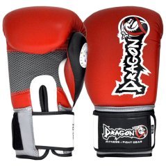 Deri Boks Eldiveni - Muay Thai Ifma Onaylı Kırmızı - 10 oz