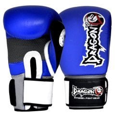 Deri Boks Eldiveni - Muay Thai Ifma Onaylı Mavi - 10 oz