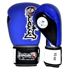 Deri Boks Eldiveni - Muay Thai Ifma Onaylı Mavi - 10 oz