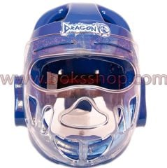 Taekwondo Maskeli Kask - Mavi