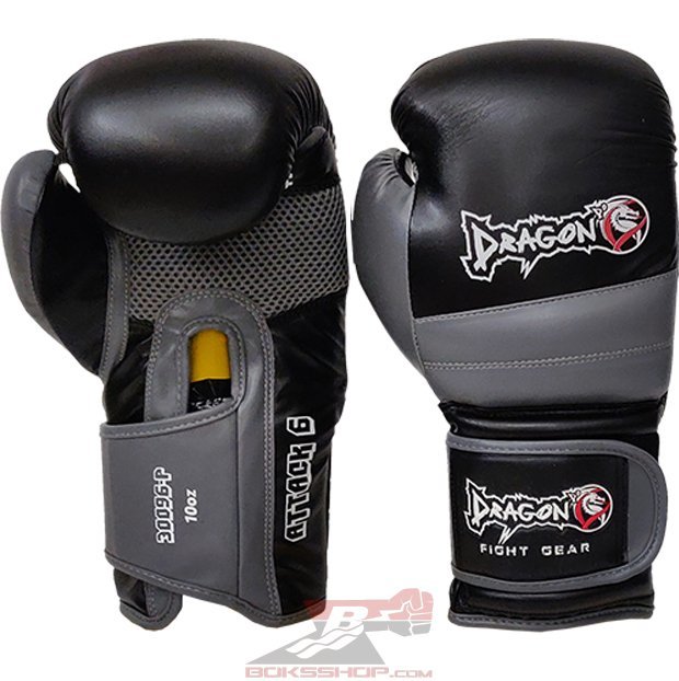 Attack 6 Boks Eldiveni 30096-P Siyah - 10 oz