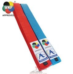 Arawaza WKF Onaylı Kumite Kuşak - Arawaza WKF Approved Kumite cotton Belts Kırmızı - 260 cm