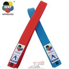 Arawaza WKF Onaylı Kumite Kuşak - Arawaza WKF Approved Kumite cotton Belts Kırmızı - 290 cm