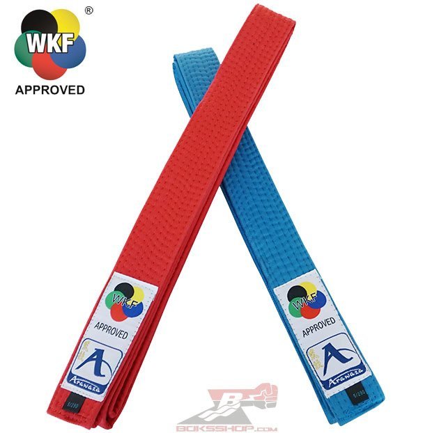 Arawaza WKF Onaylı Kumite Kuşak - Arawaza WKF Approved Kumite cotton Belts Mavi - 270 cm
