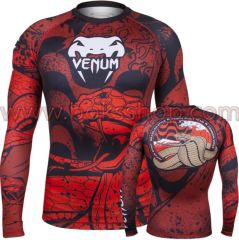Venum ''Absolute'' Crimson Viper Rashguard - Uzun Kol Large (L)