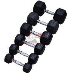Kauçuk Altıgen Dambıl - Hex Dambıl 20 kg