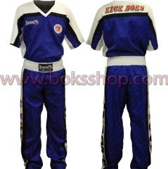 Kick Boks Point Fighting (Semi Contact) Elbisesi - Mavi 120 cm