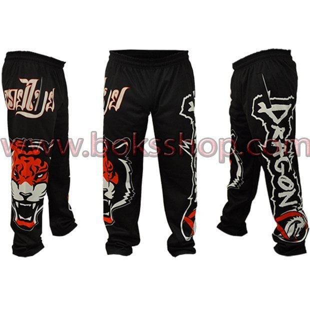Muay Thai Tek Alt - Tiger Siyah - XXLarge (XXL)