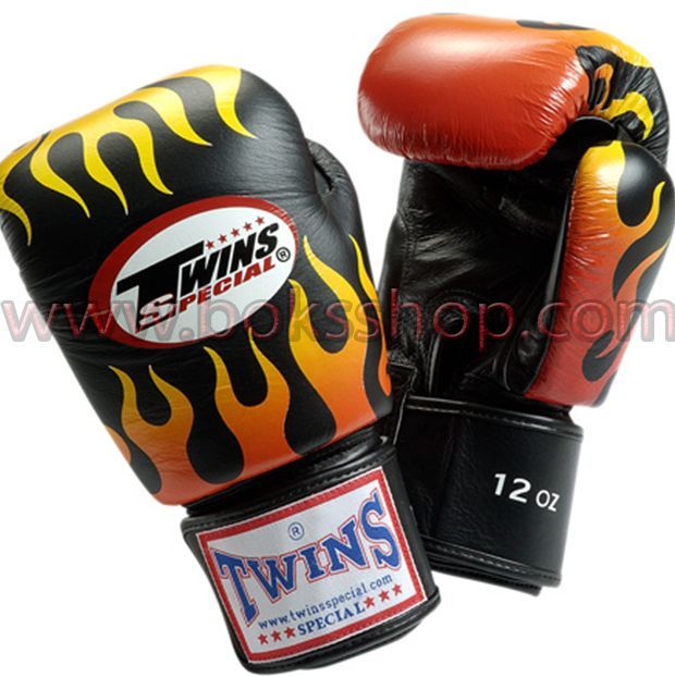 Twins Boks Eldiveni - Alevli 10 oz