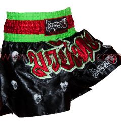 Muay Thai Kurukafa Nakışlı Şort Large (L)