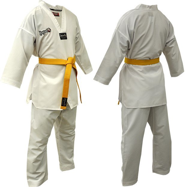 Dragon Taekwondo Elbisesi (Beyaz Yaka) 10011 90 cm