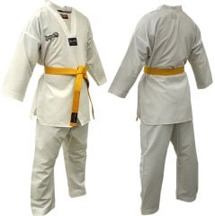 Dragon Taekwondo Elbisesi (Beyaz Yaka) 10011 90 cm