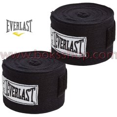 Everlast Cotton Bandaj (Çift) Siyah