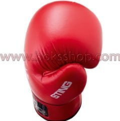 Sting Boks Eldiveni Aiba Onaylı Kırmızı - 10 oz