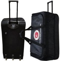 Tekerlekli Çekçekli Spor Çanta Kick Boks Federasyon Logolu