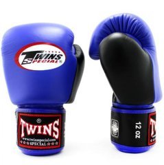 Twins Boks Eldiveni - Mavi - Twins BGVL3 2-Tone Boxing Gloves Black/Blue 10 oz