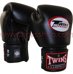 Twins Boks Eldiveni - Siyah 14 oz