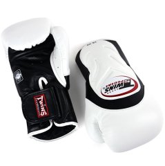 Twins Boks Eldiveni - BGVL6 Twins White-Black Deluxe Sparring Gloves 14 oz