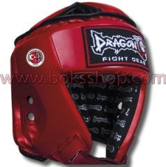 Kask Muay Thai Federasyon Logolu Kırmızı - Small (S)