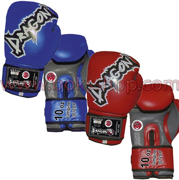 Muay Thai Federasyon Logolu Boks Eldiveni Kırmızı - 10 oz