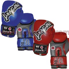 Muay Thai Federasyon Logolu Boks Eldiveni Kırmızı - 10 oz